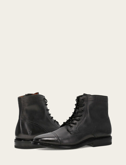 Men's Black Paul Mid Lace Boot Frye Discount