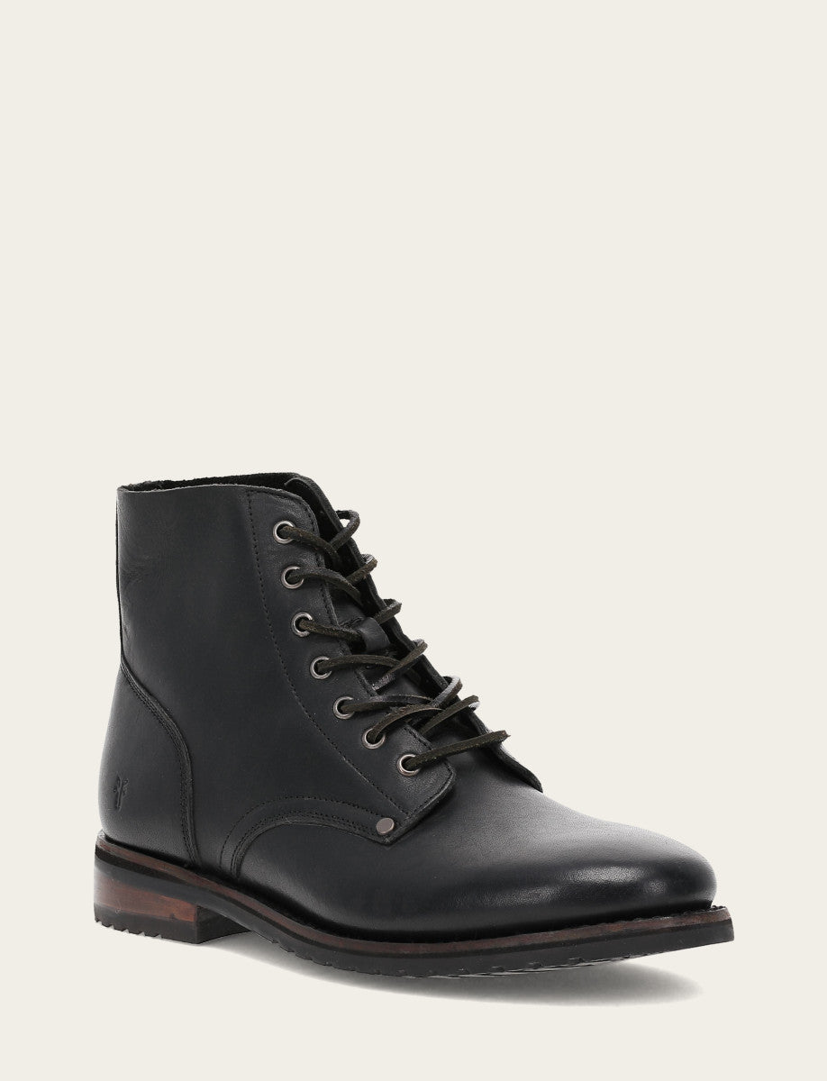 Men's Black Barrett Lace Up Boots Frye us