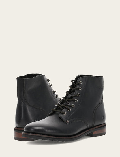 Men's Black Barrett Lace Up Boots Frye us