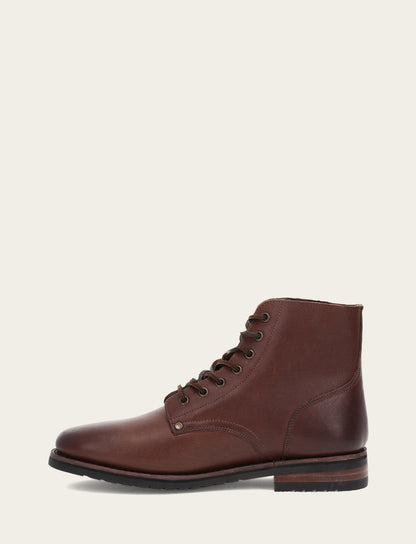 Men's Cognac Barrett Lace Up Boots Frye USA