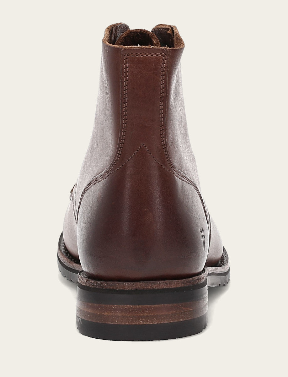 Men's Cognac Barrett Lace Up Boots Frye USA