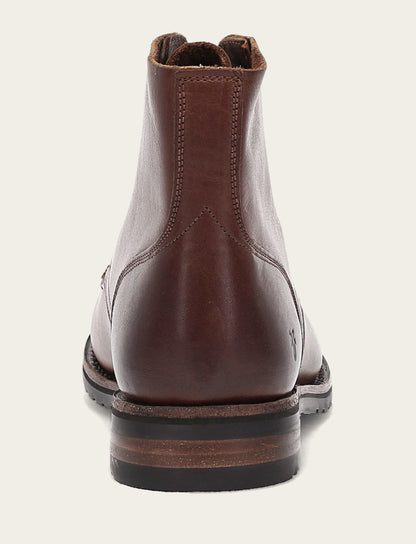 Men's Cognac Barrett Lace Up Boots Frye USA