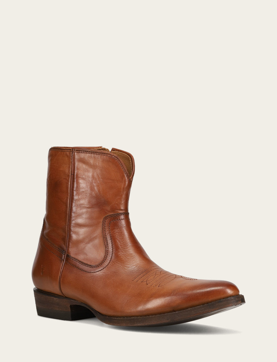 Men's Cognac Austin Inside Zip Boots Frye Sale