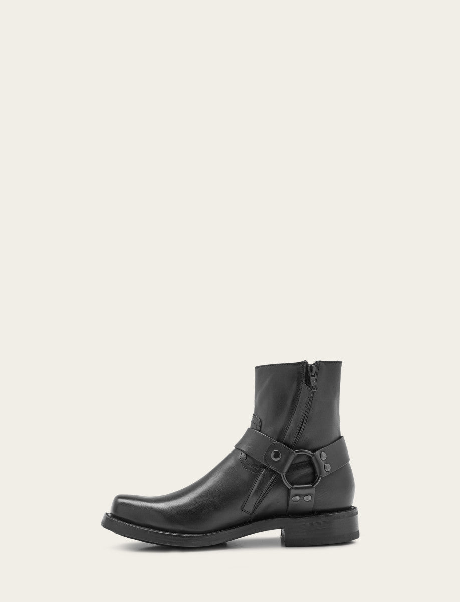 Men's Black Conway Harness Moto Boot Frye USA