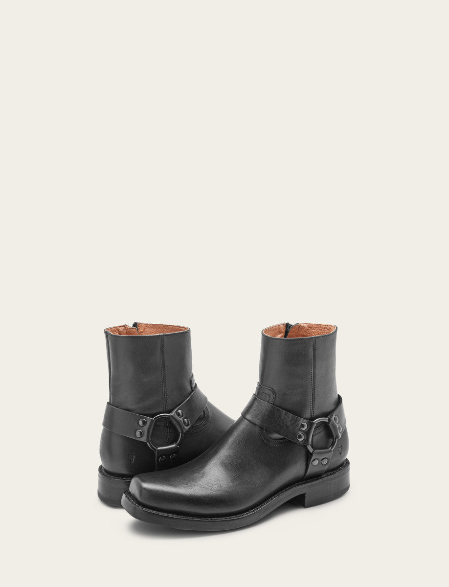 Men's Black Conway Harness Moto Boot Frye USA