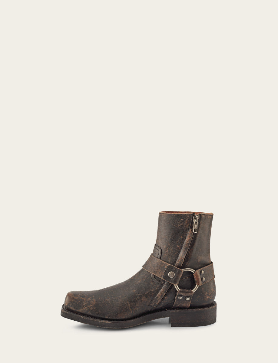 Men's Antiqued Black Conway Harness Moto Boots Frye Near me