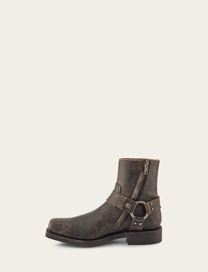 Men's Antiqued Black Conway Harness Moto Boots Frye Near me
