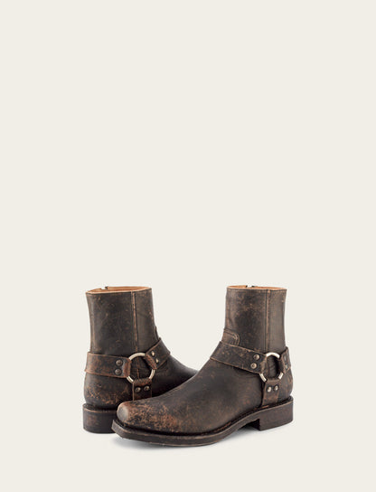 Men's Antiqued Black Conway Harness Moto Boots Frye Near me