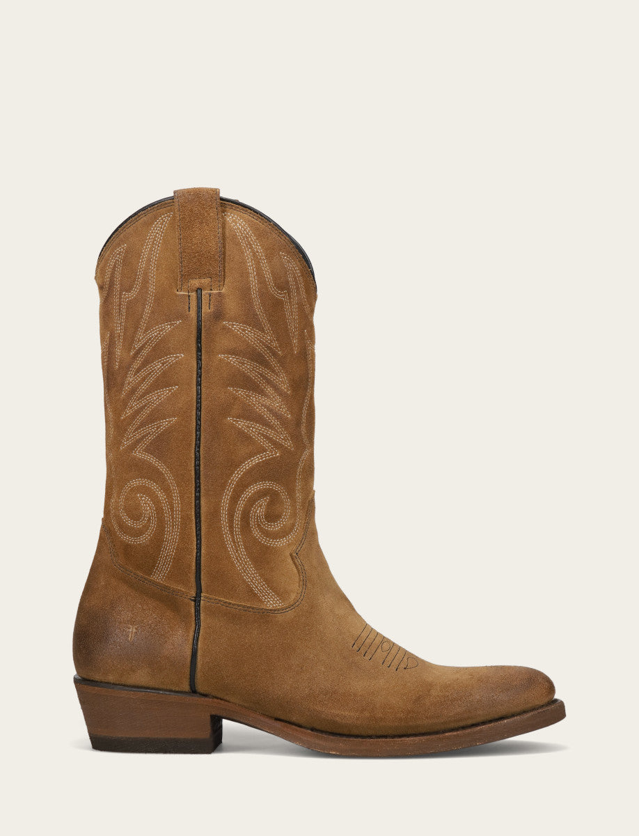 Men's Mushroom Grady Vintage Stitch Western Boots Frye USA