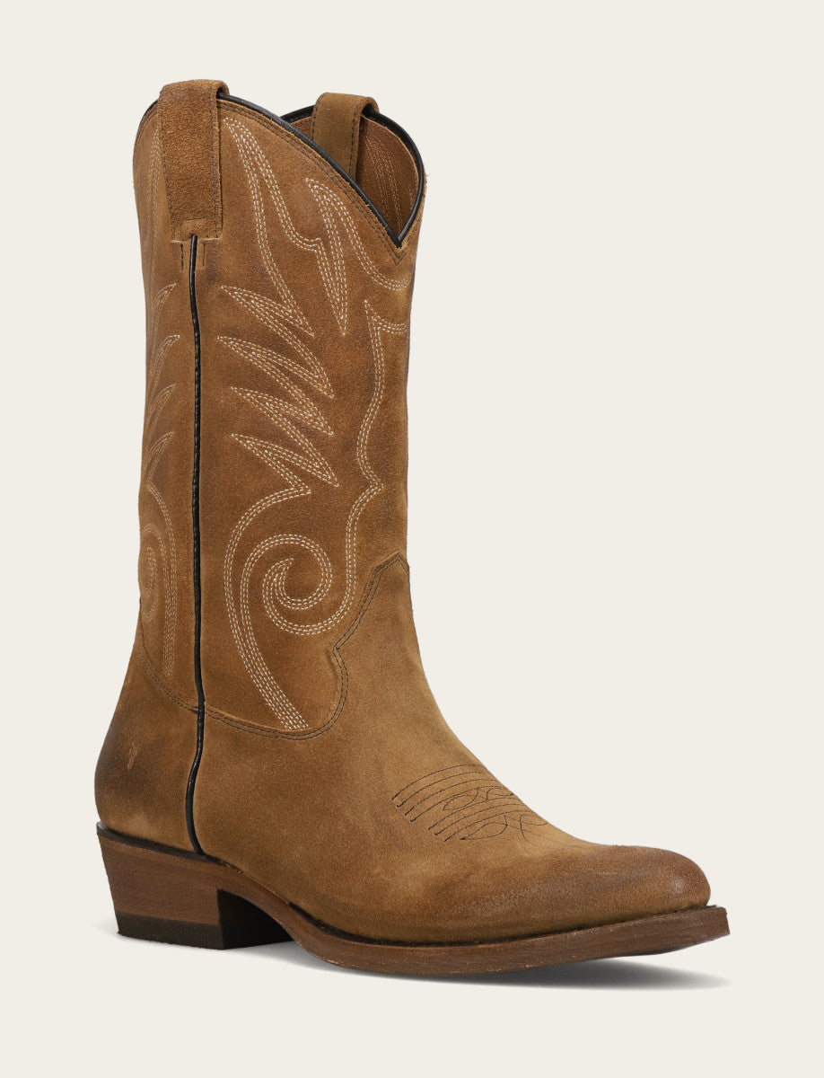 Men's Mushroom Grady Vintage Stitch Western Boots Frye USA