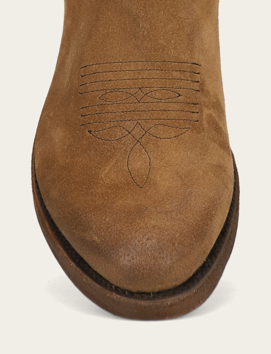 Men's Mushroom Grady Vintage Stitch Western Boots Frye USA