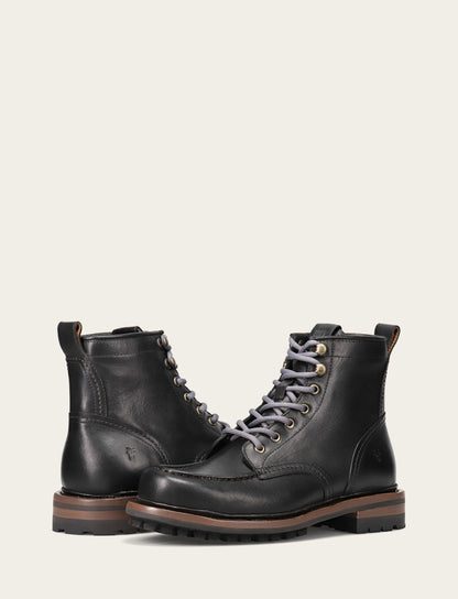 Men's Black Hudson Workboot Lug Frye Discount