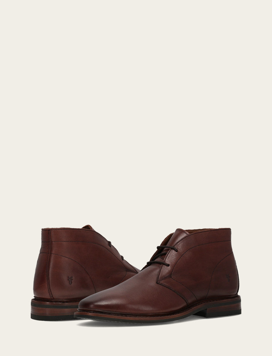 Men’s Brown Oiled Leather Paul Chukka Boots Frye us