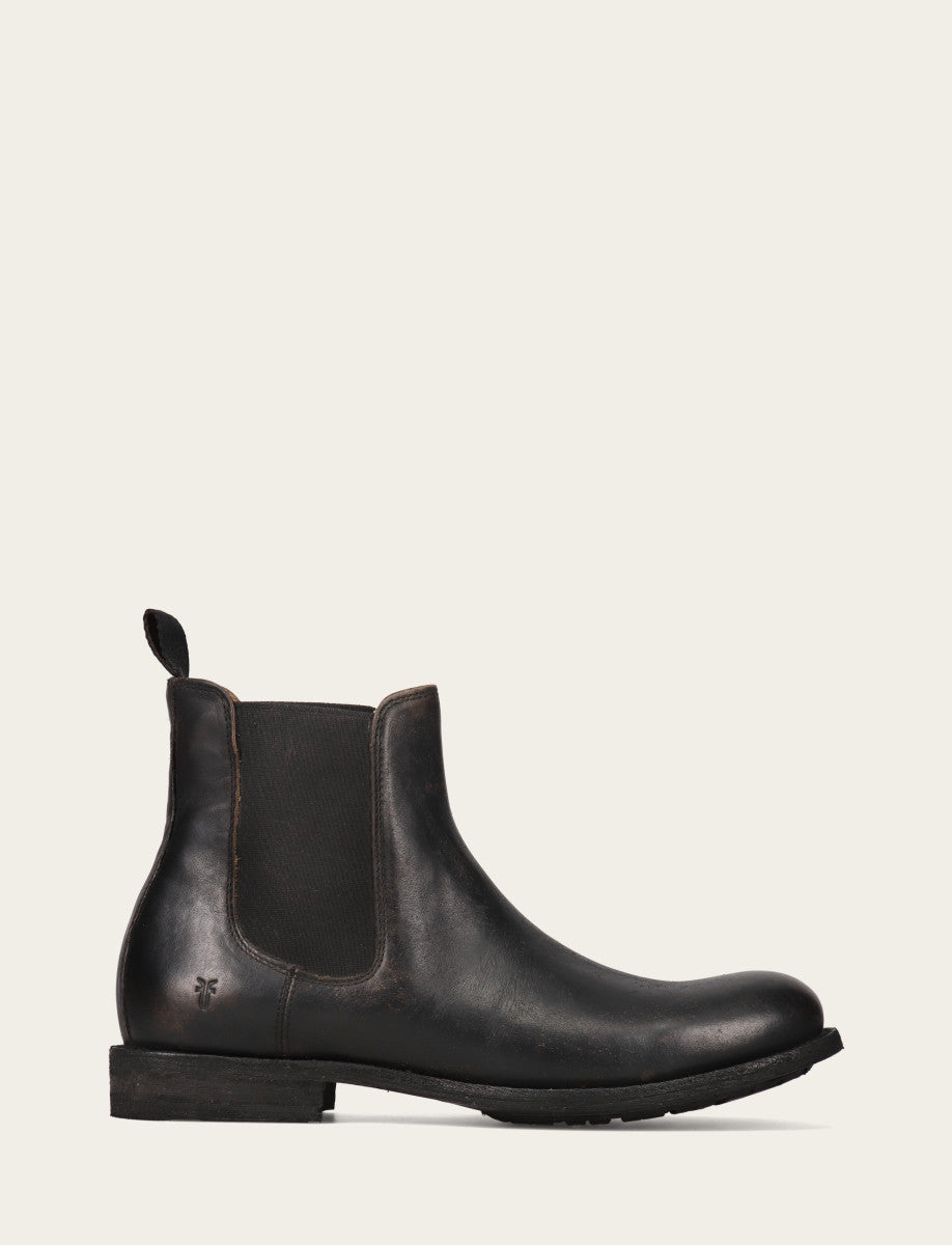Men's Antique Black Tyler Flex Chelsea Boots Frye