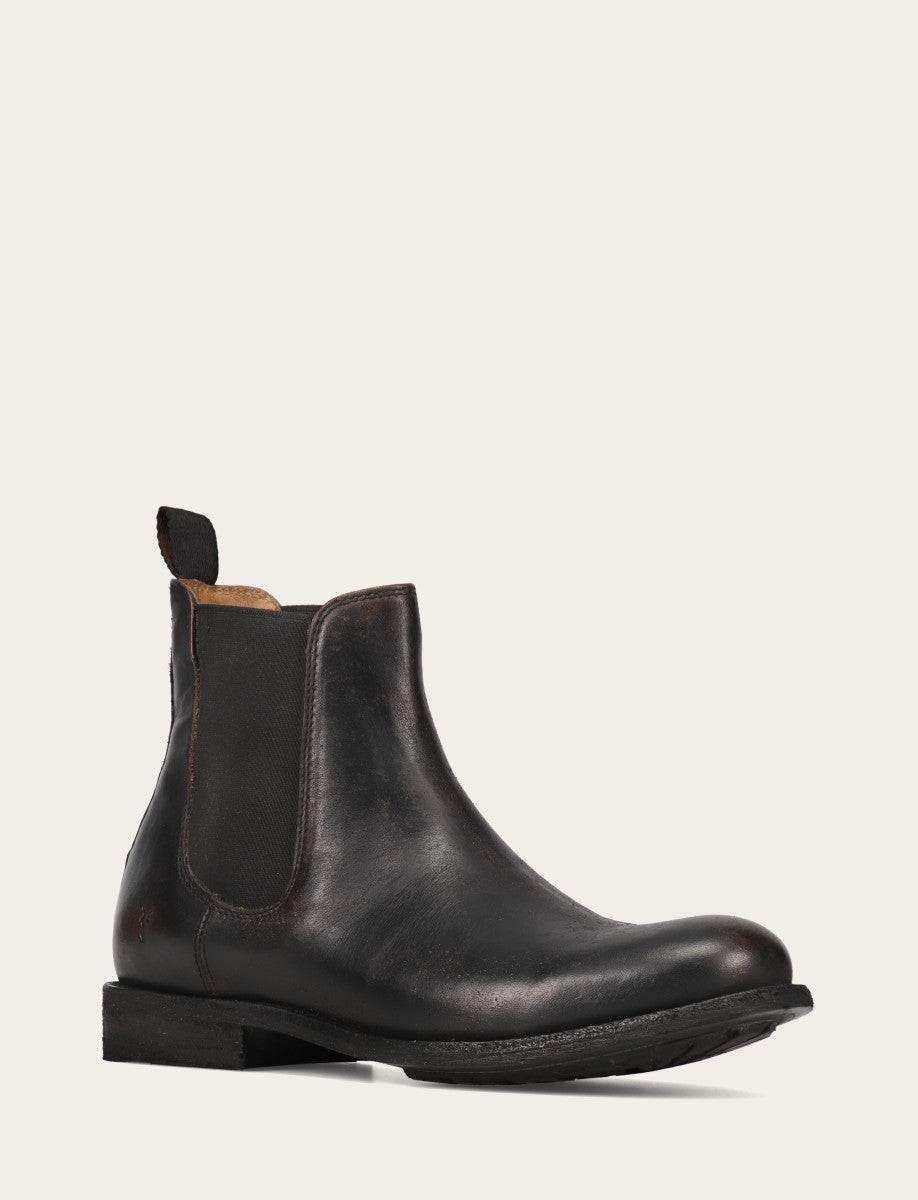 Men's Antique Black Tyler Flex Chelsea Boots Frye