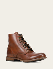 Men's Cognac Tyler Flex Lace Up Boots Frye On sale