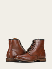 Men's Cognac Tyler Flex Lace Up Boots Frye On sale
