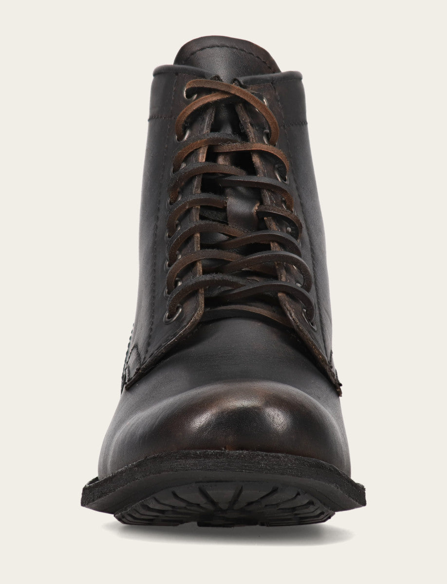 Men's Antiqued Black Tyler Flex Lace Up Boots Frye Outlet