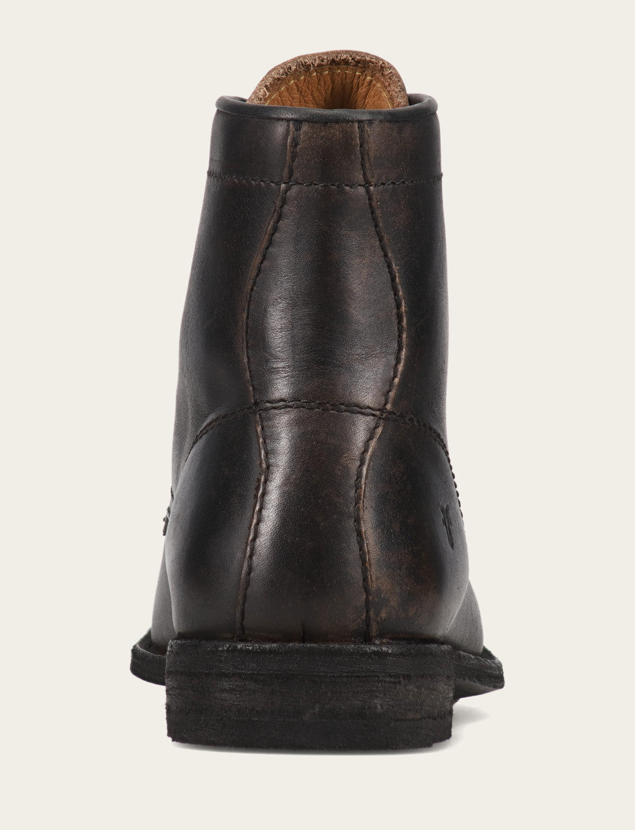 Men's Antiqued Black Tyler Flex Lace Up Boots Frye Outlet