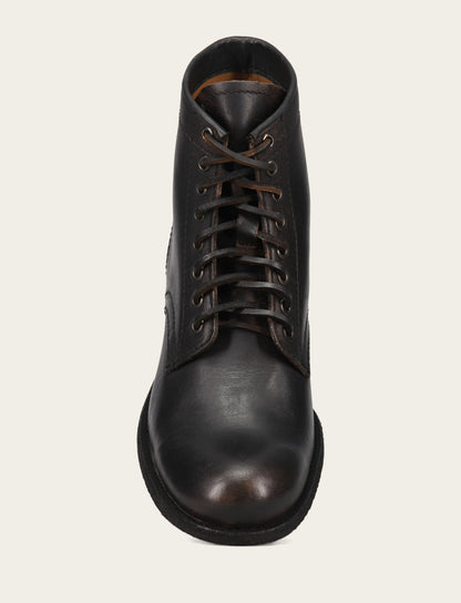 Men's Antiqued Black Tyler Flex Lace Up Boots Frye Outlet