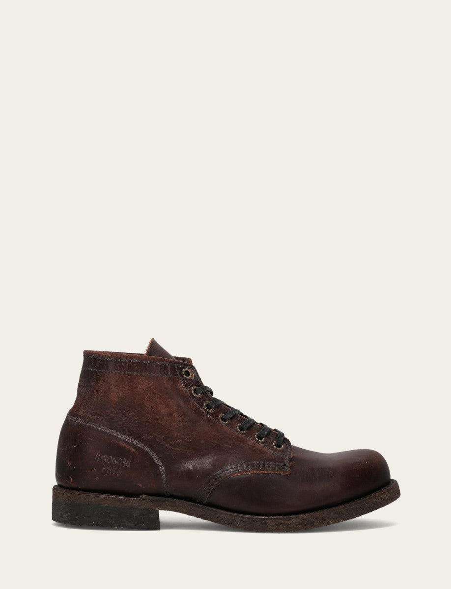 Men's Dark Brown Prison Boots Frye Sale