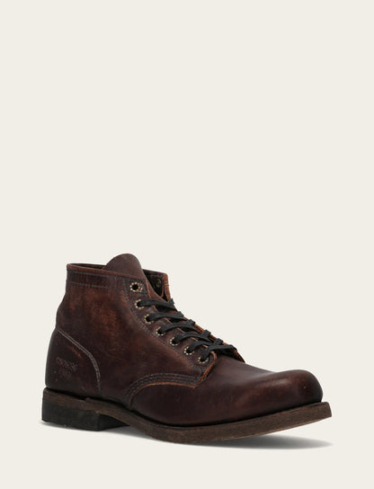 Men's Dark Brown Prison Boots Frye Sale