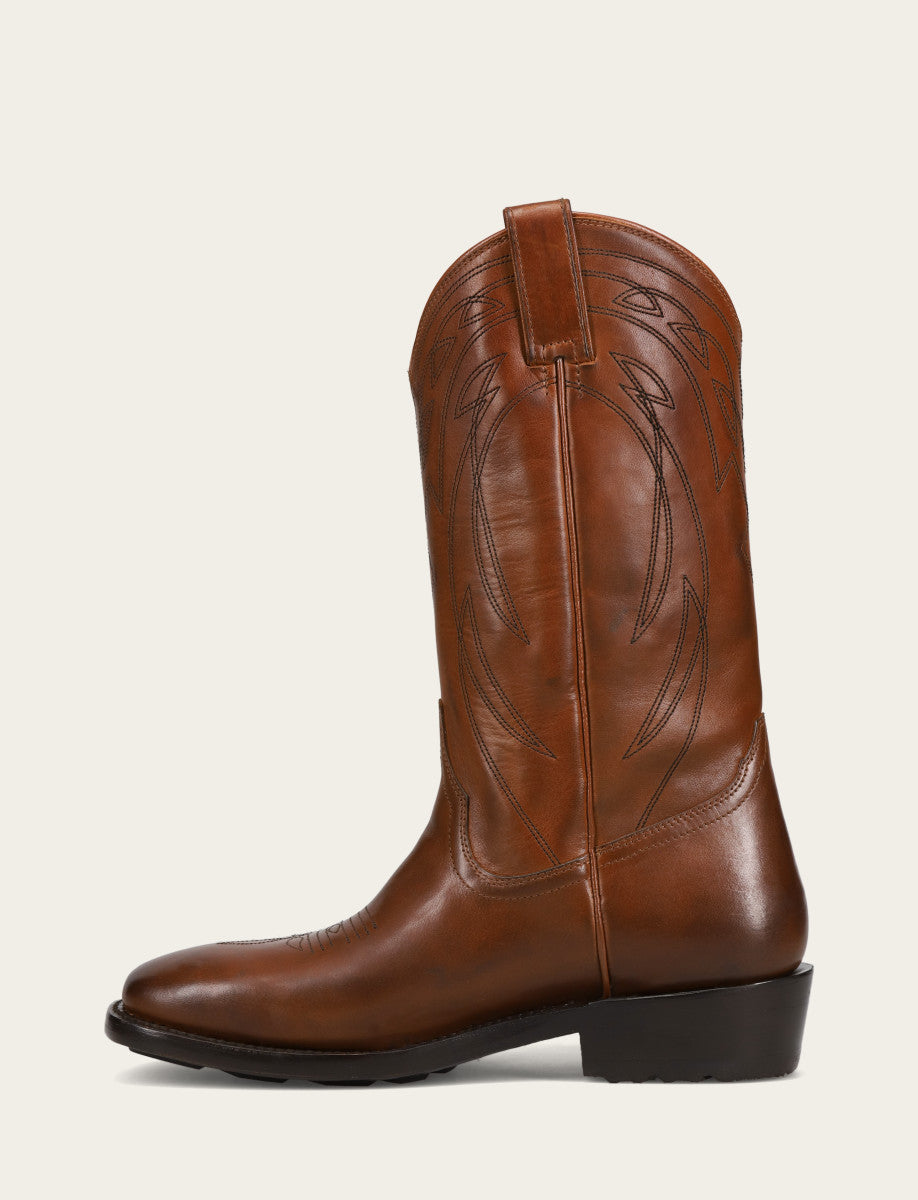 Men's Caramel Nash Deco Stitch Pull On Boots Frye For Sale