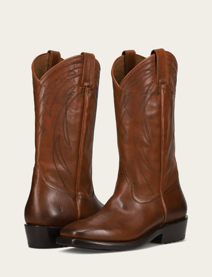 Men's Caramel Nash Deco Stitch Pull On Boots Frye For Sale