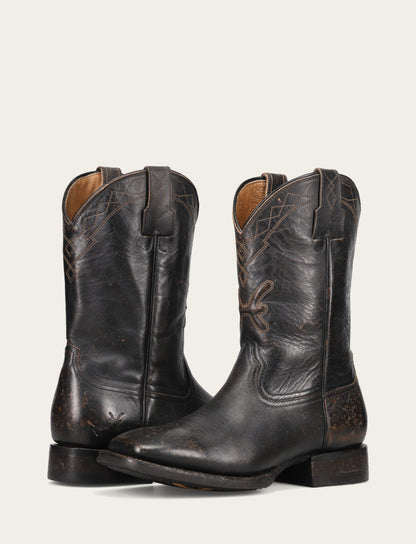 Men's Black Hauser Logo Stitch Boots Frye For Sale