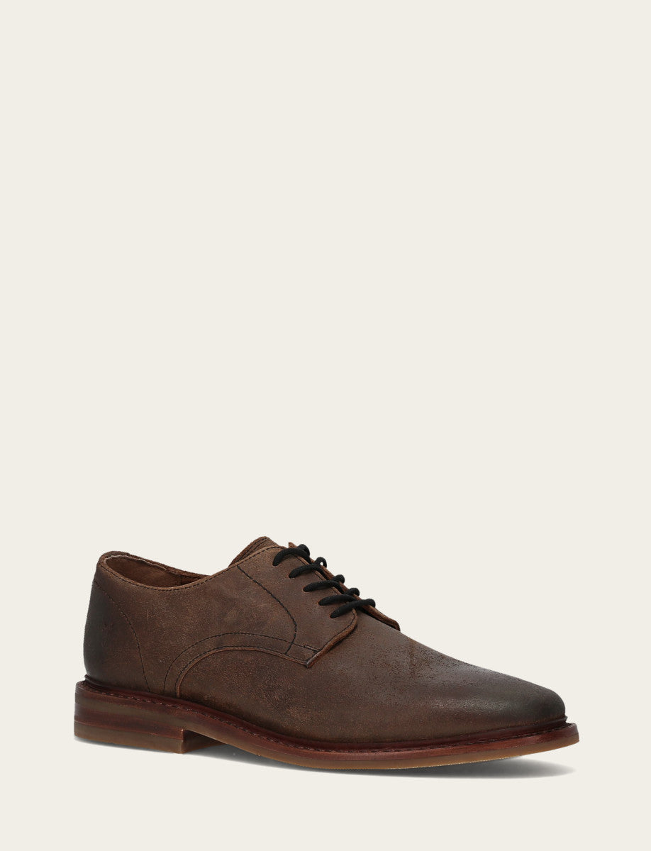 Men's Dark Walnut Paul Oxford Dress Shoes Frye