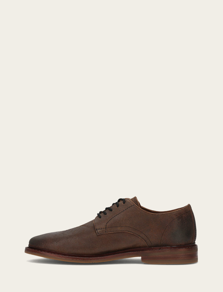 Men's Dark Walnut Paul Oxford Dress Shoes Frye