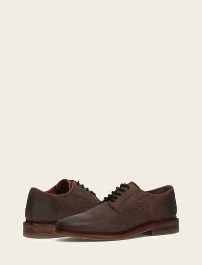 Men's Dark Walnut Paul Oxford Dress Shoes Frye