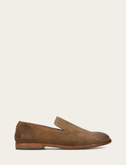 Men's Ash Waxed Suede Chris Venetian Loafers Frye For Sale