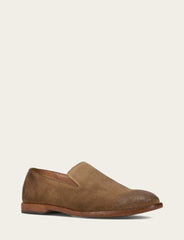 Men's Ash Waxed Suede Chris Venetian Loafers Frye For Sale