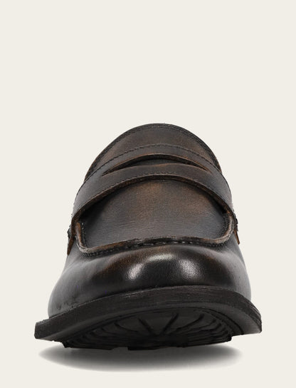 Men's Brown Brush Off Tyler Flex Penny Loafer Frye Outlet