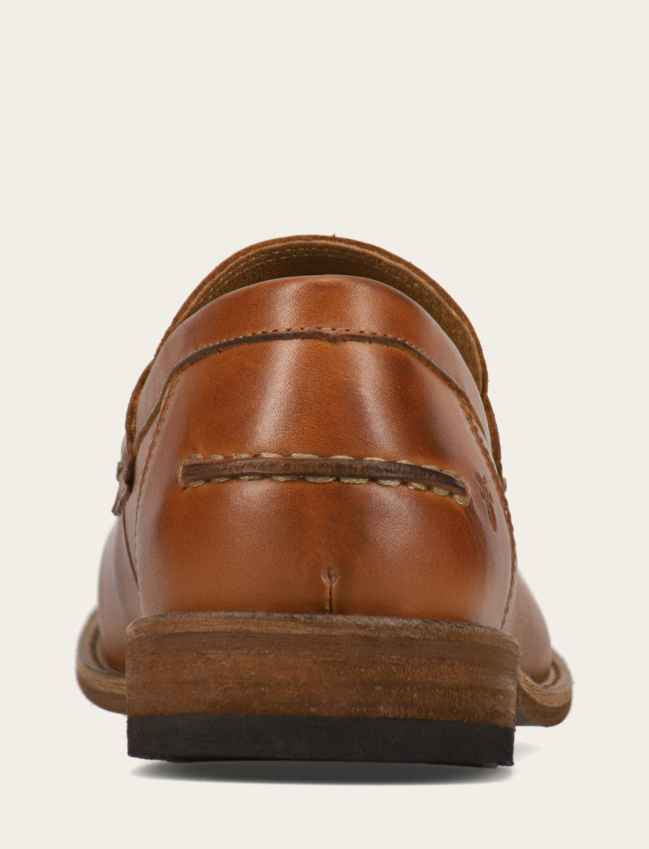 Men's Caramel Tyler Flex Penny Loafers Frye USA