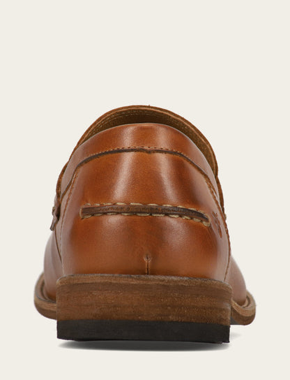 Men's Caramel Tyler Flex Penny Loafers Frye USA