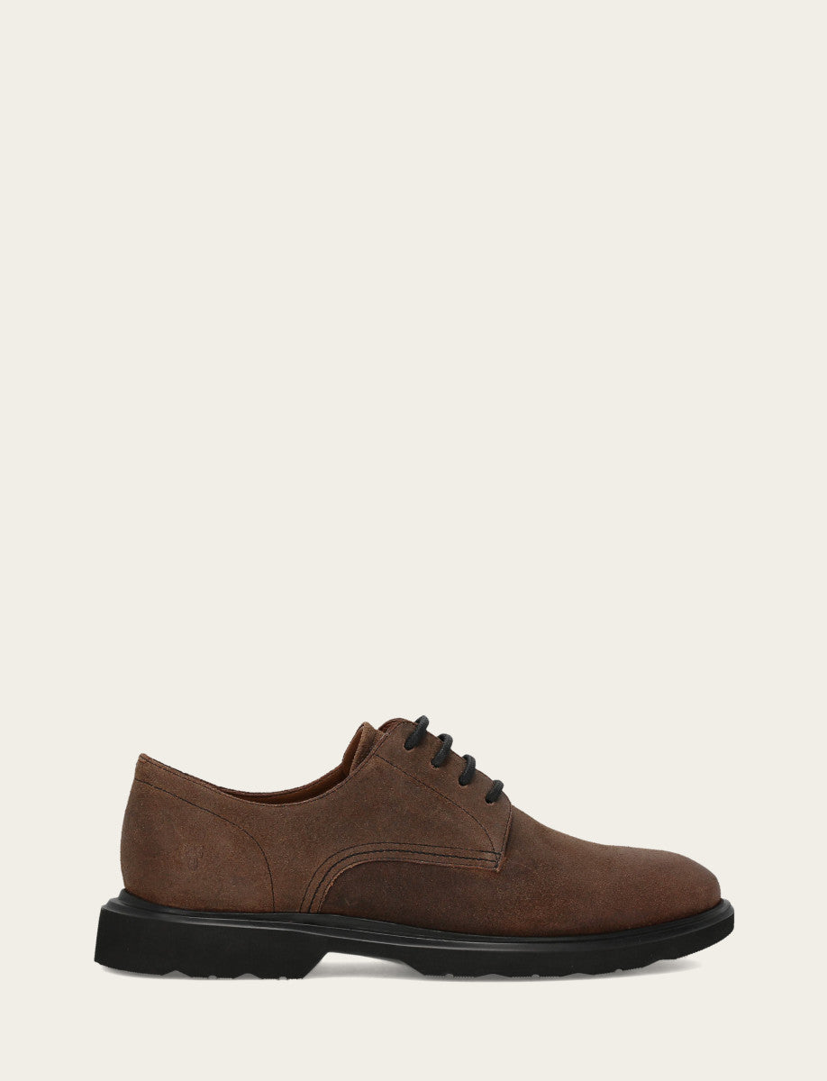 Men's Dark Walnut Connor Oxford Dress Shoes Frye
