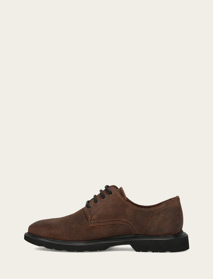 Men's Dark Walnut Connor Oxford Dress Shoes Frye