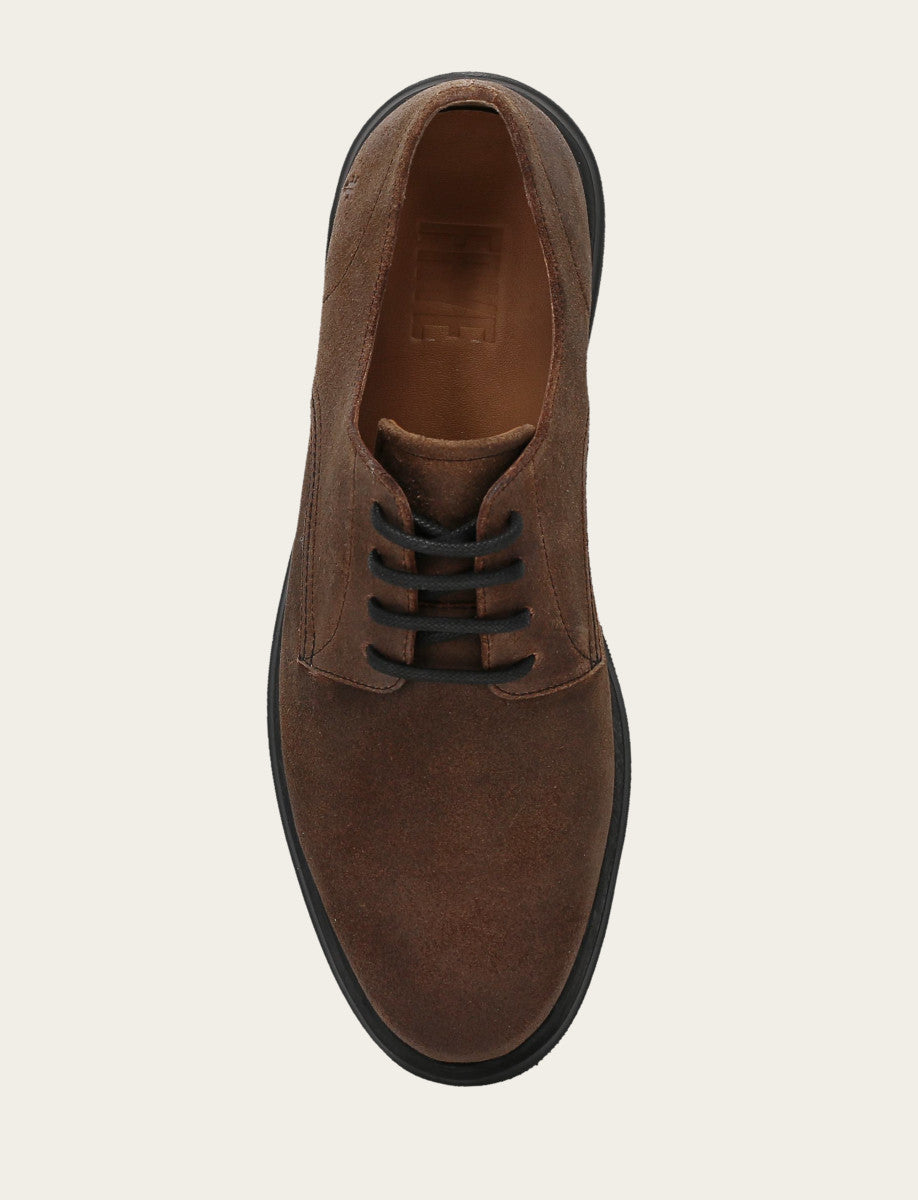 Men's Dark Walnut Connor Oxford Dress Shoes Frye