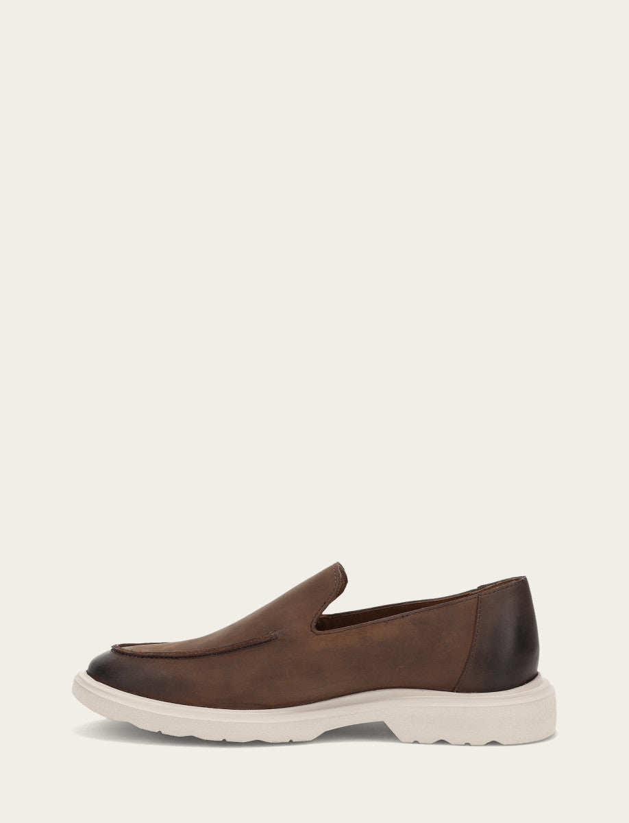 Men's Chocolate Connor Venetian Loafers Frye Sale