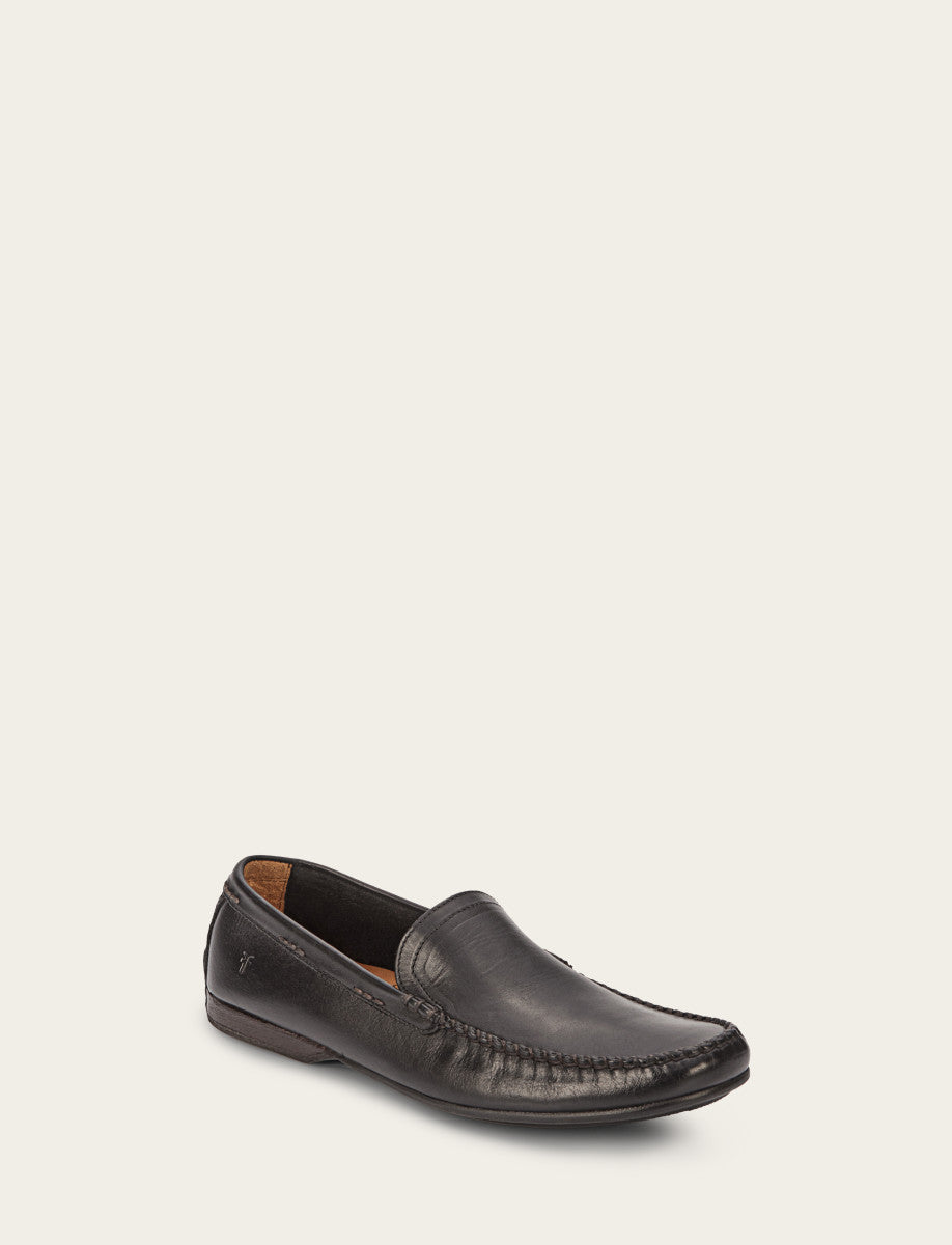 Men's Black Lewis Venetian Loafers Frye For Sale