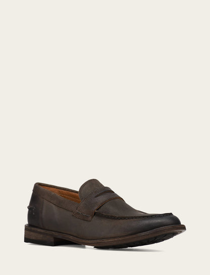 Men's Chocolate Tyler Flex Penny Loafers Frye Discount