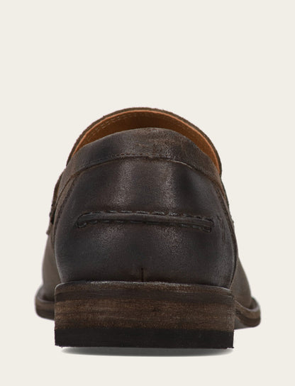 Men's Chocolate Tyler Flex Penny Loafers Frye Discount