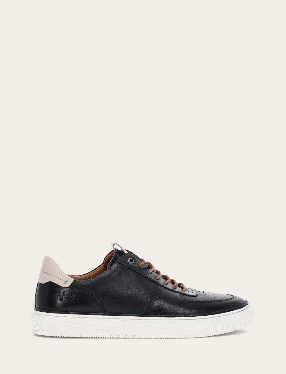 Men's Black Astor Low Lace Court Sneakers Frye On sale