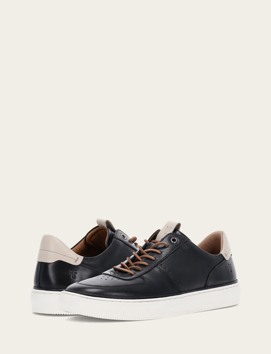 Men's Black Astor Low Lace Court Sneakers Frye On sale
