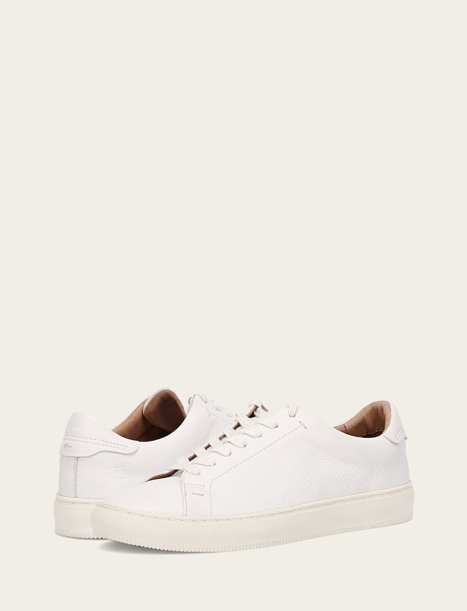 Men's White Astor Low Lace Slip On Sneakers Frye us