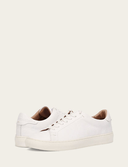Men's White Astor Low Lace Slip On Sneakers Frye us