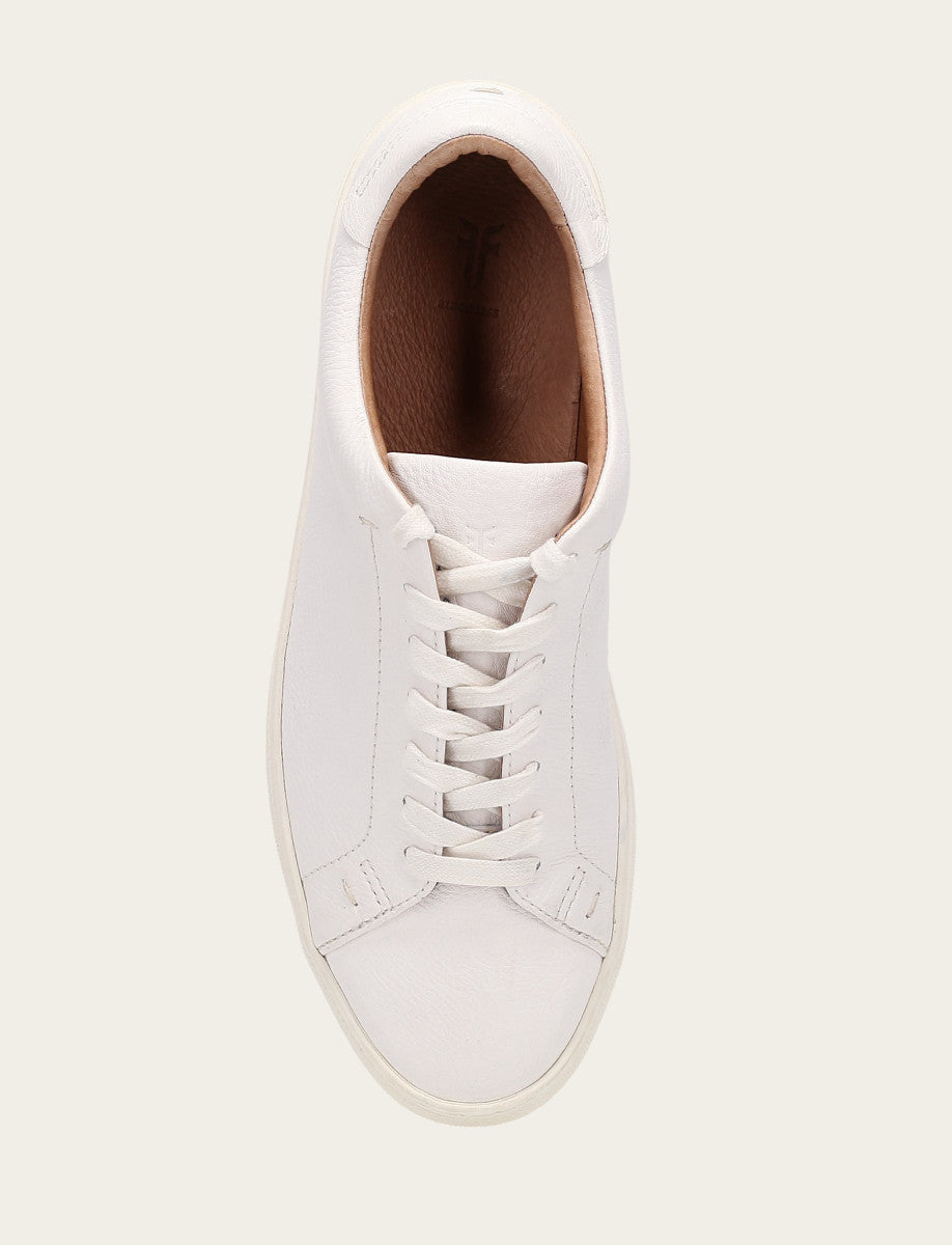 Men's White Astor Low Lace Slip On Sneakers Frye us