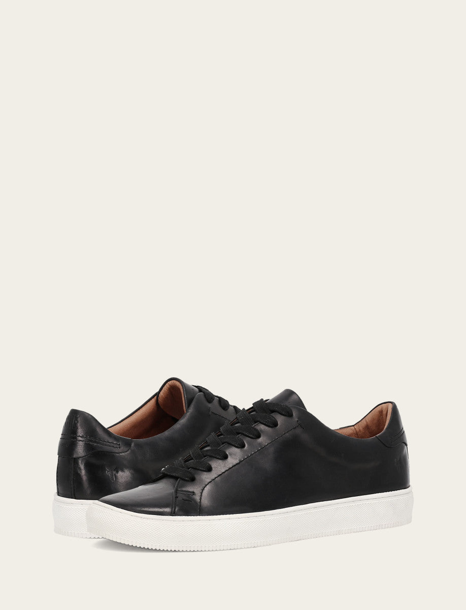 Men's Black Astor Low Lace Slip On Sneakers Frye USA